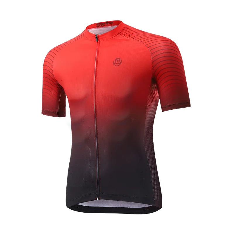 Gradual change cycling clothes men's cycling sportswear short-sleeved tops mountain road bike cycling equipment