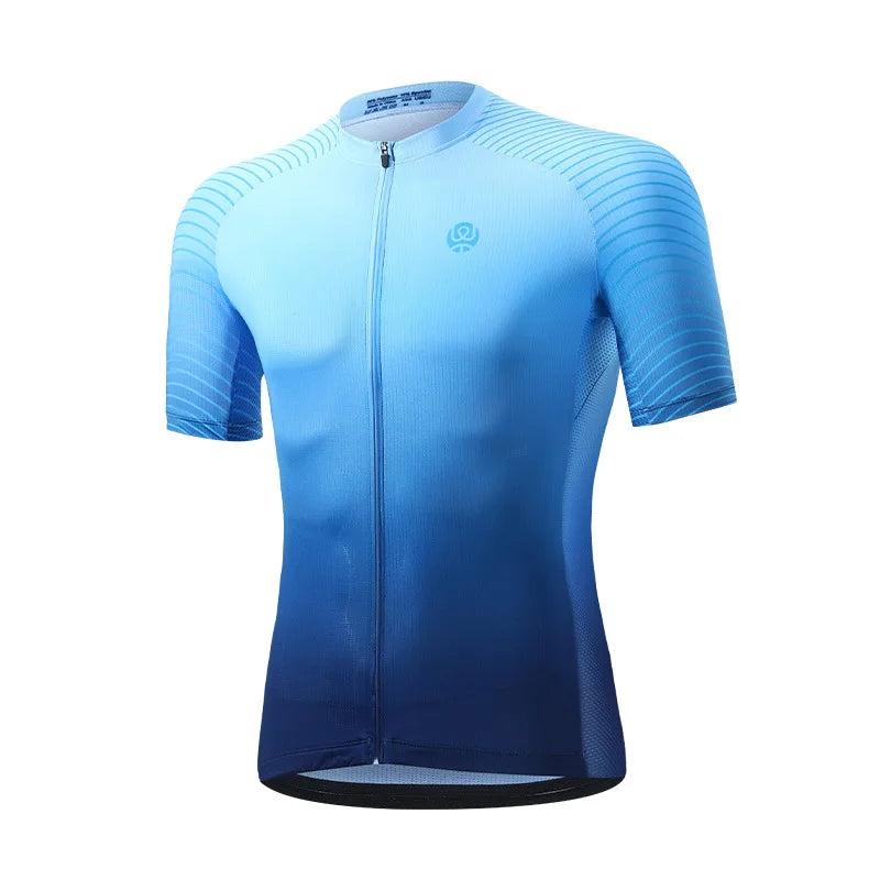 Gradual change cycling clothes men's cycling sportswear short-sleeved tops mountain road bike cycling equipment