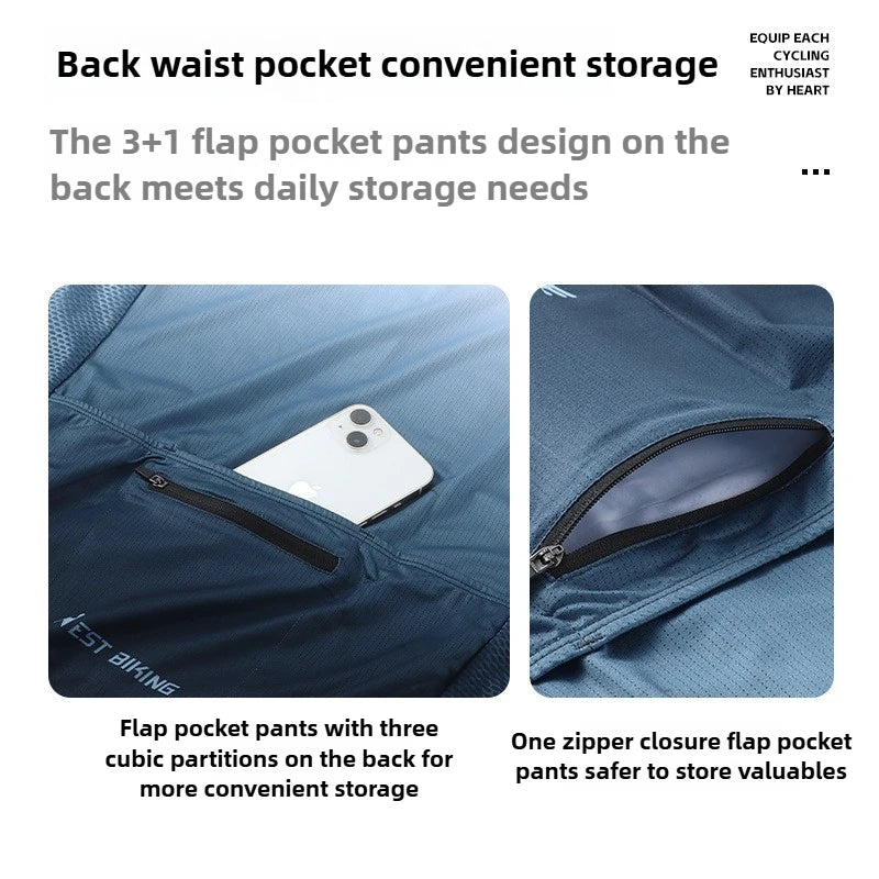 Gradual change cycling clothes men's cycling sportswear short-sleeved tops mountain road bike cycling equipment