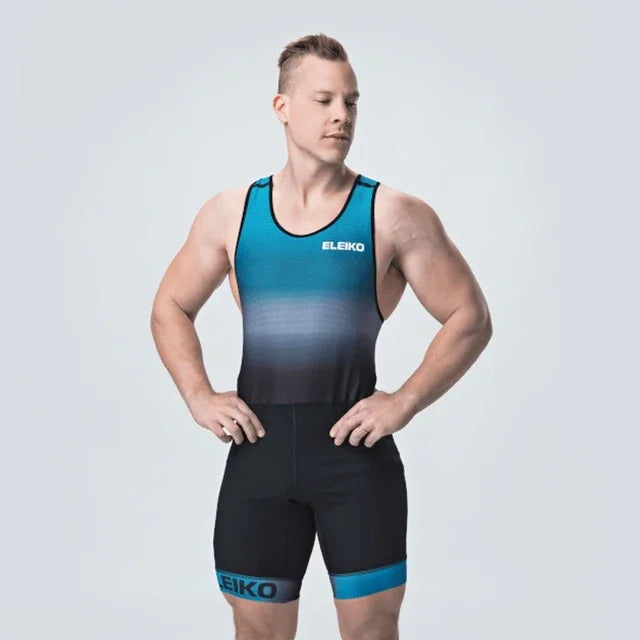 2024 Men Powerlift Suspenders Suit Wrestling Singlets Skinsuit Bodysuit Swimwear Gym Sport Fitness Clothing Run Speedsuit Tights