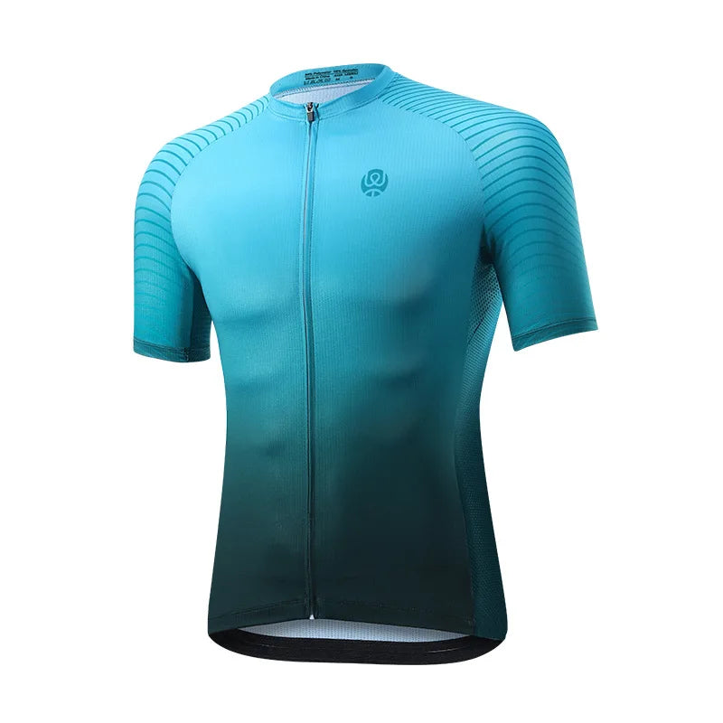 Gradual change cycling clothes men's cycling sportswear short-sleeved tops mountain road bike cycling equipment